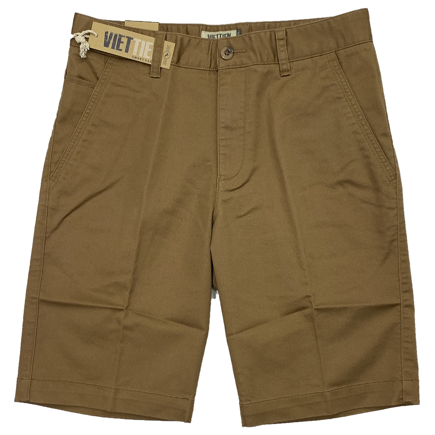 Quần short nam kaki Việt Tiến màu nâu 6P8031