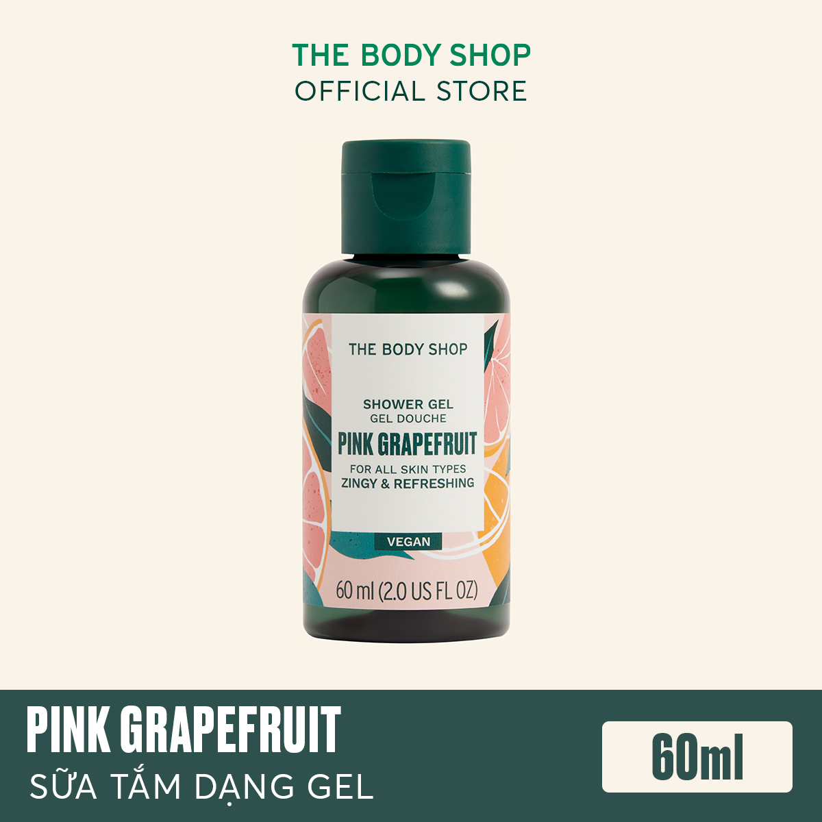 Sữa tắm dạng Gel The Body Shop Pink Grapefruit 60ml