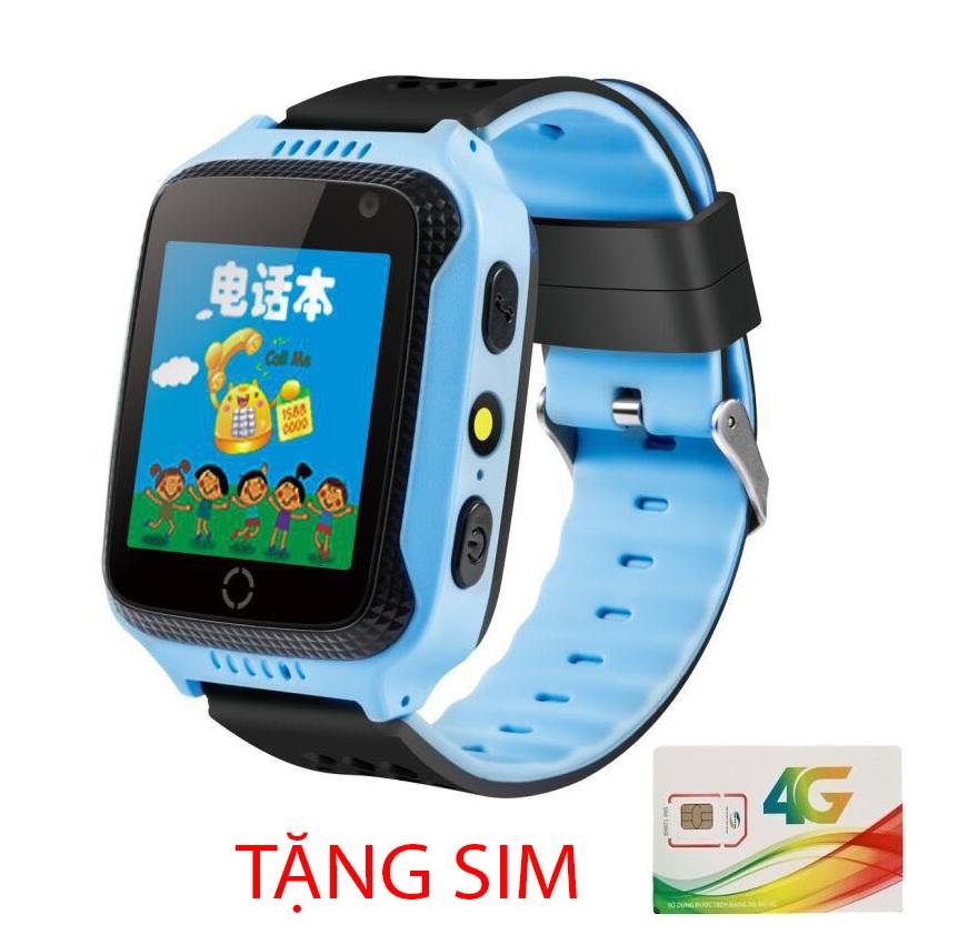 Đồng hồ thông minh trẻ em đồng hồ thông minh định vị Q528 Tracker GPS Kids smart watch An toàn Chính Xác PF27 ( Xanh ) + SIM Nghe Gọi