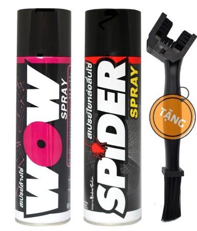 Combo vệ sinh nhông sên dĩa WOW+SPIDER