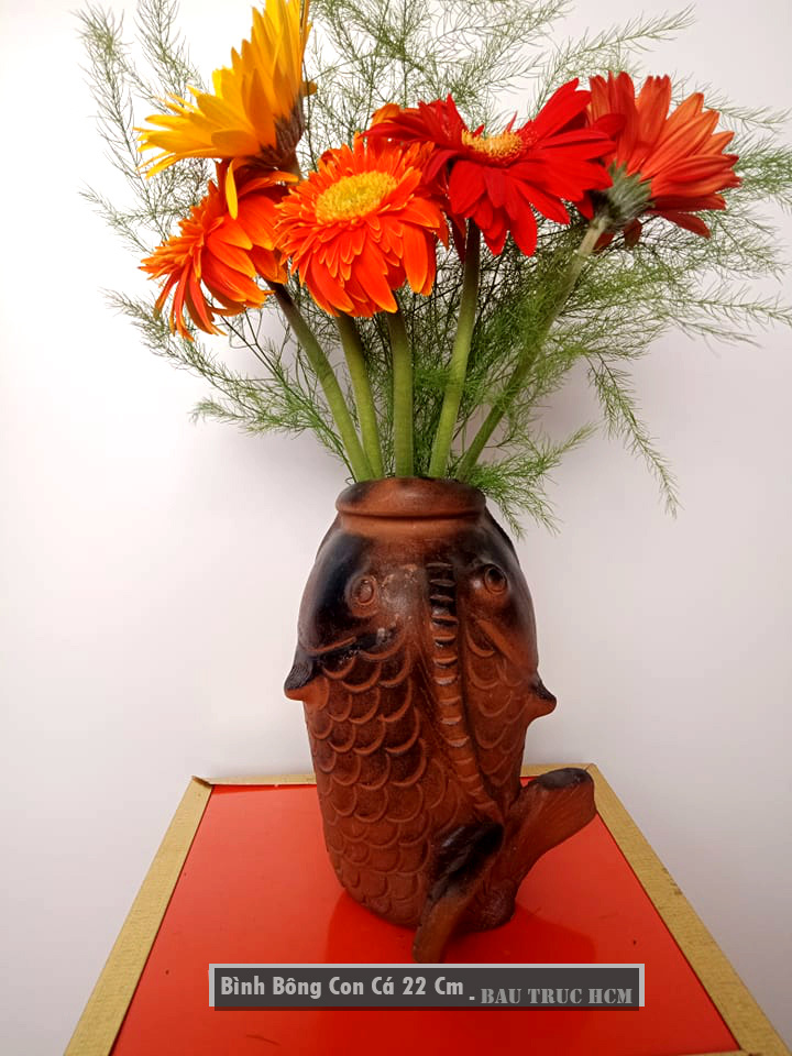 Cá gốm phong thủy 22 cm