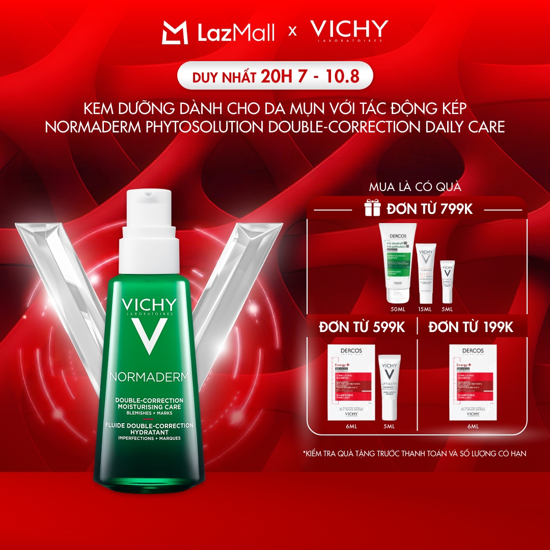 Kem dưỡng dạng gel sữa dành cho da mụn với tác động kép Normaderm Phytosolution Double-Correction Daily Care 50ml
