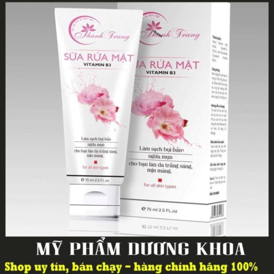 Sữa rửa mặt vitamin b3 thanh trang - mỹ phẩm chính hãng dương khoa