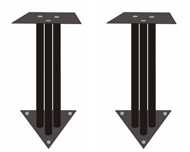 Chân để loa bằng sắt Màu Đen 5 Tấc