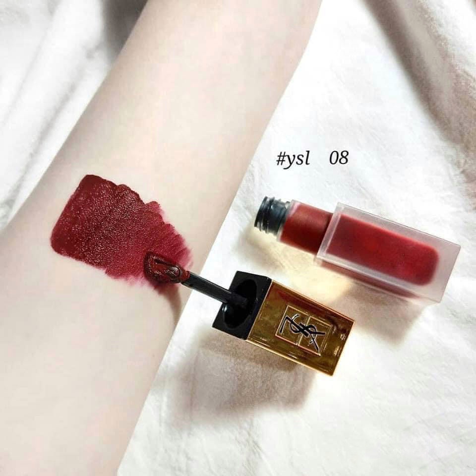 Ysl tatouge 08 đỏ rượu hot nhất bảng màu