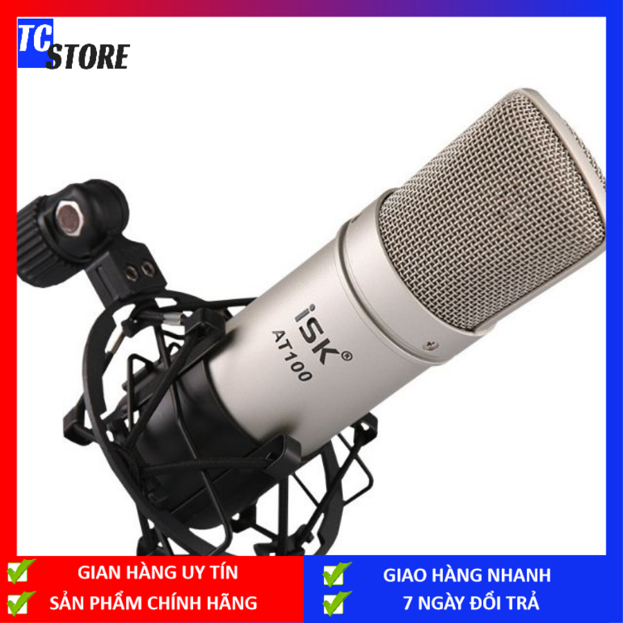 Micro thu âm livestream isk-at100 . mic thu âm at100 chuyên nghiệp. micro thu âm isk - at100 cao cấp . mic thu âm at-100