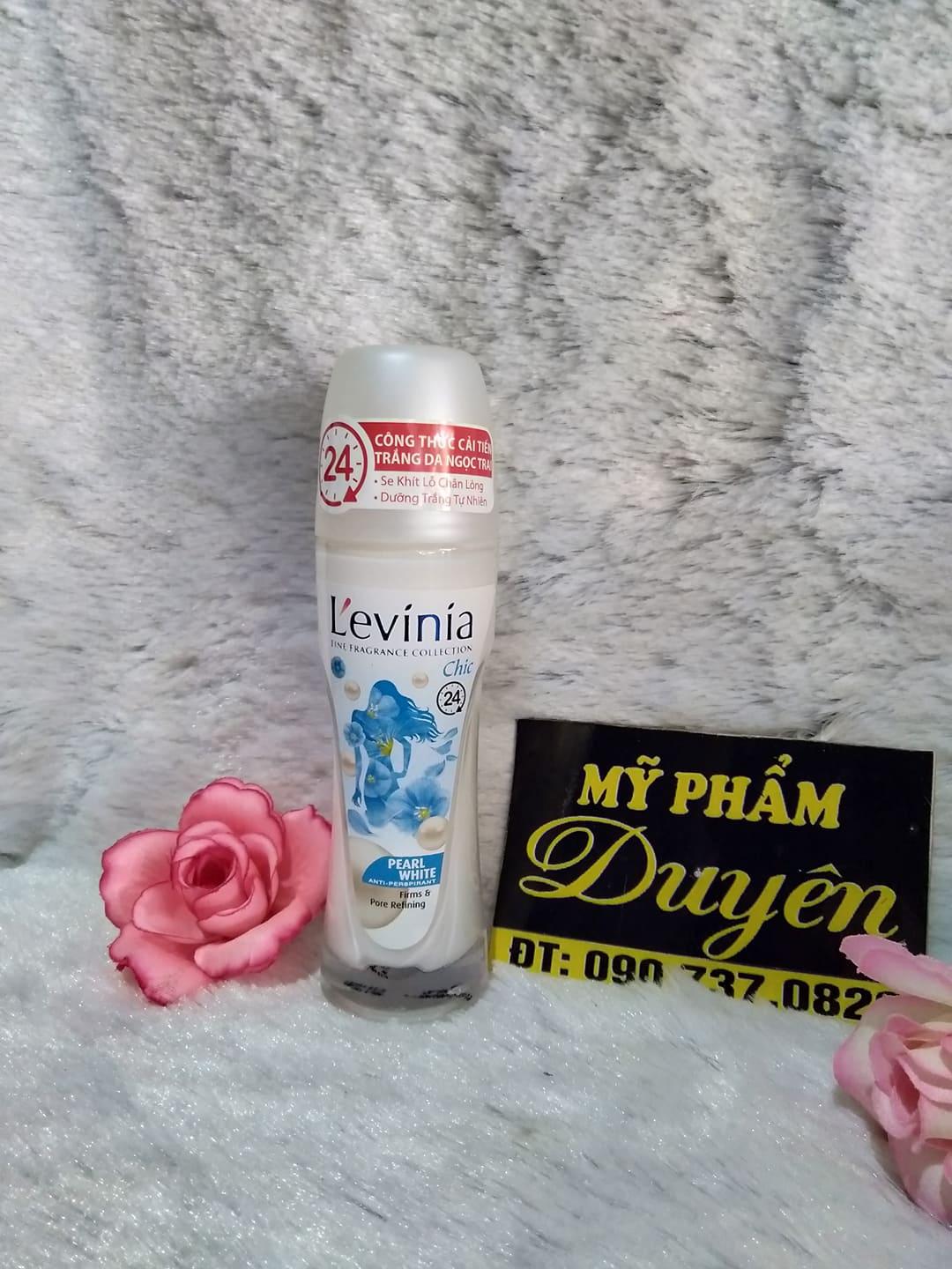Lăn khử mùi levinia dưỡng trắng da ngọc trai