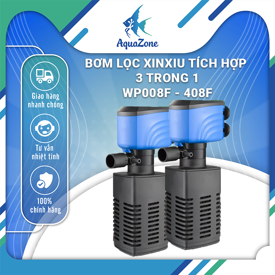 Bơm lọc XinXiu tích hợp 3 trong 1 (bơm, lọc, cung cấp oxy) cực êm ái, tiết kiệm điện