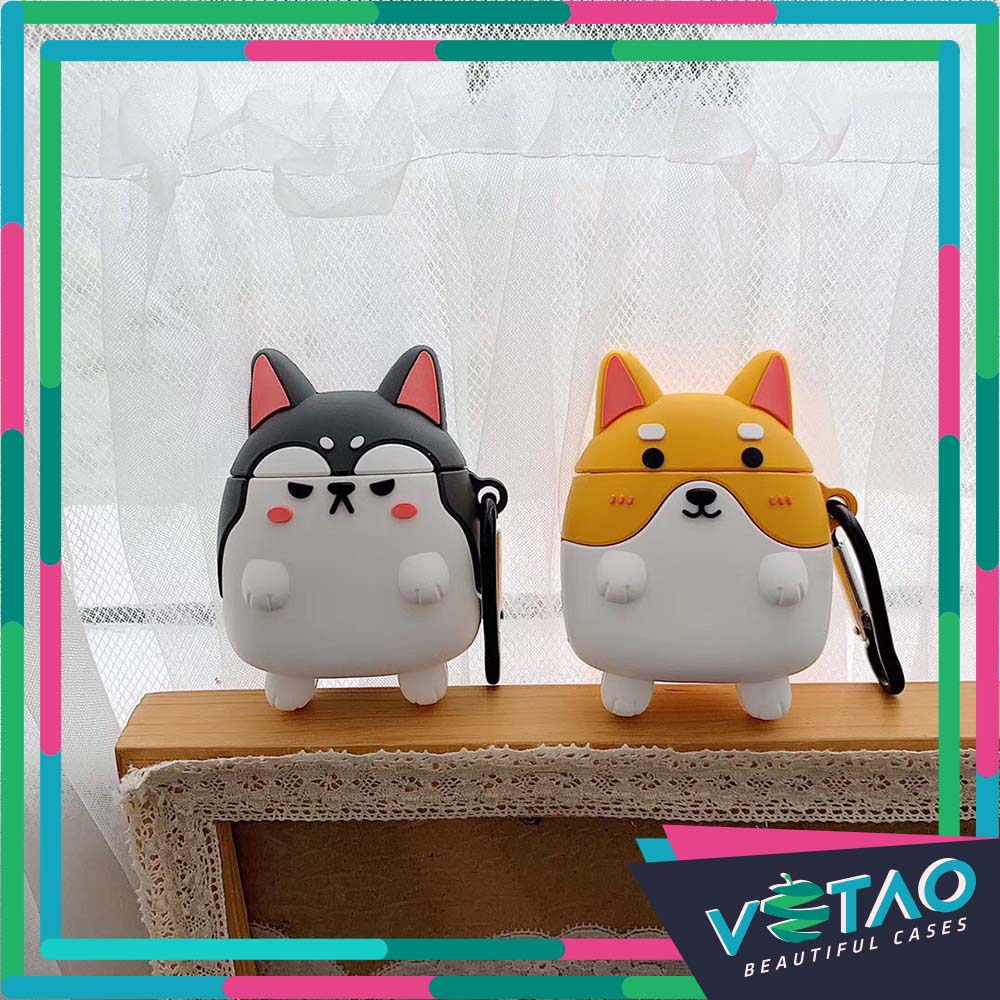Airpods case, Ốp bảo vệ Dành cho Airpods 1/2 - Chó Corgi