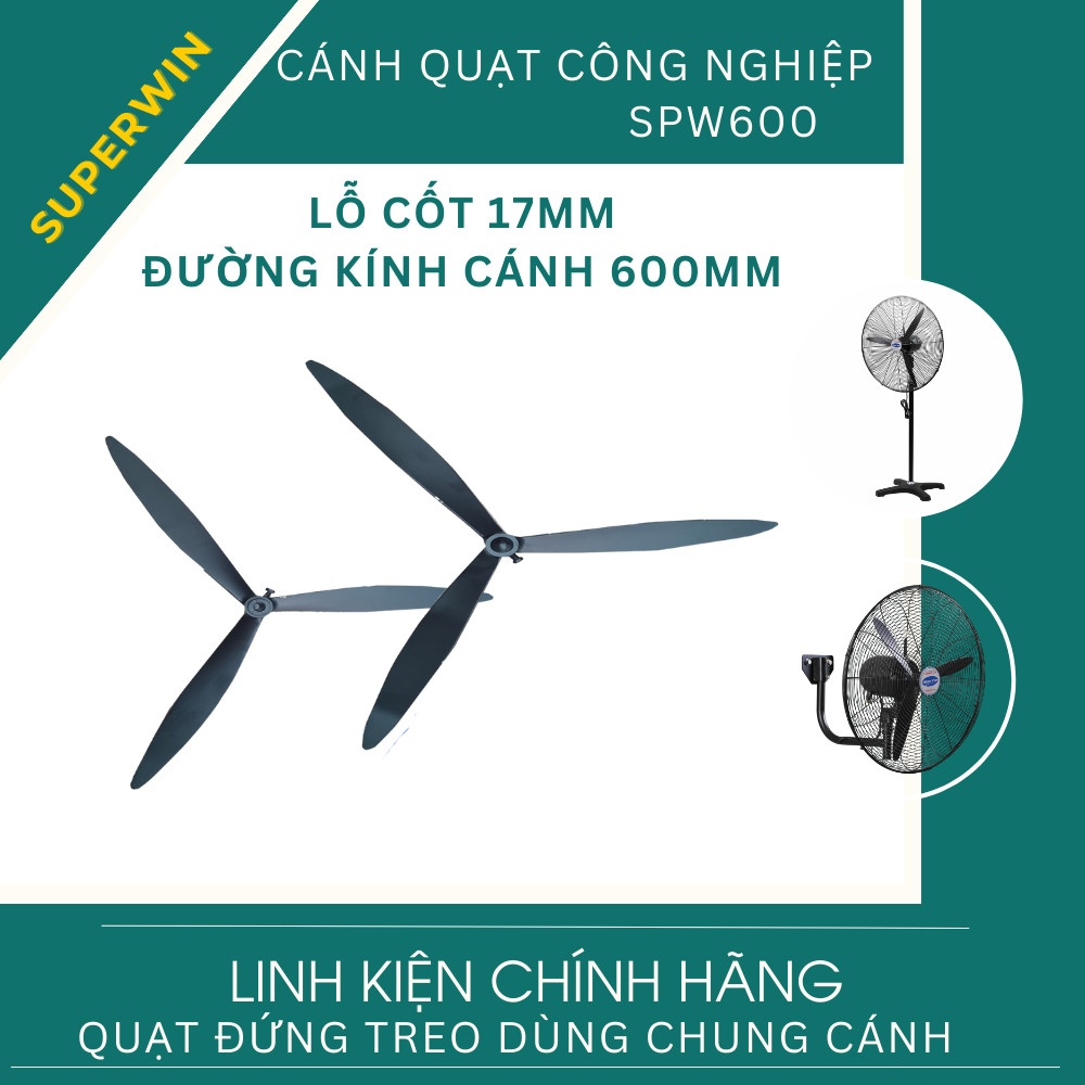 Cánh quạt công nghiệp superwin đkinh 60cm 65cm 75cm