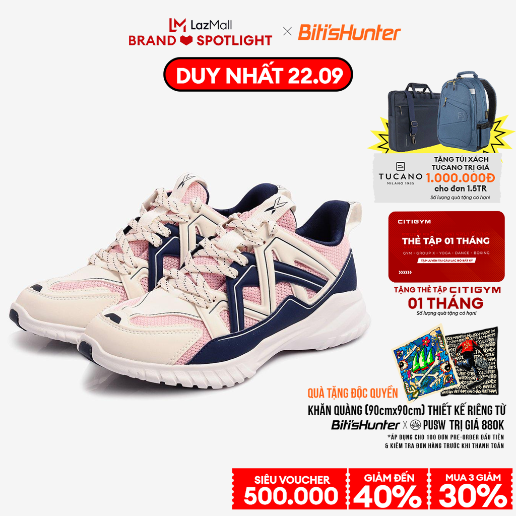 0H 2H 22/9 BITI'S VOUCHER 15 & LAZADA VOUCHER 12 Giày Thể Thao Nữ Biti's Hunter X Layered Upper DSWH02800HOG