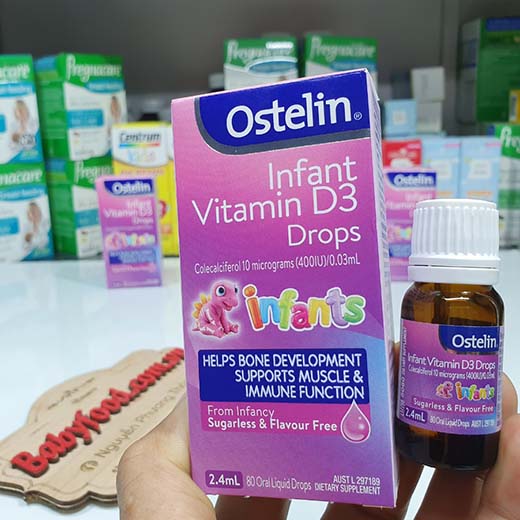Vitamin D dạng nhỏ giọt Ostelin Infant Vitamin D3 Drops