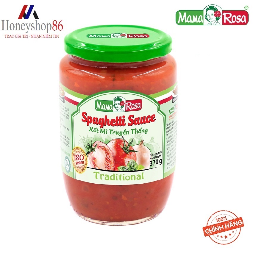 Xốt spaghetti truyền thống mama rosa 370g honeyshop86