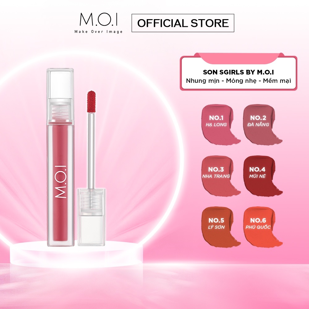 Son nhung lì sgirl special edition by m.o.i - son nhung lì moi cosmetics hồ ngọc hà