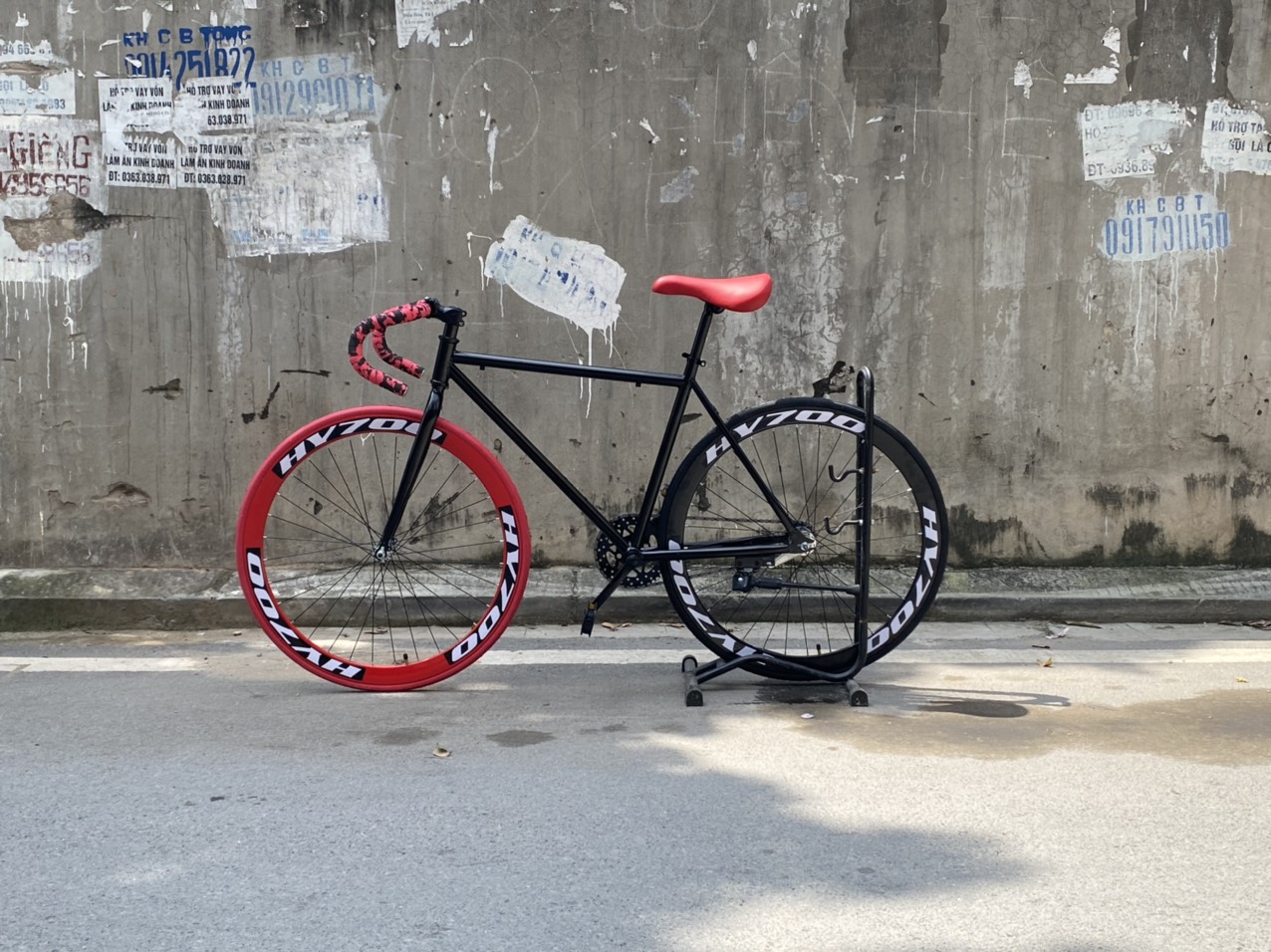 [HÀNG CÓ SẴN] Xe đạp tay cong Fixed Gear Vành 60 - 2023