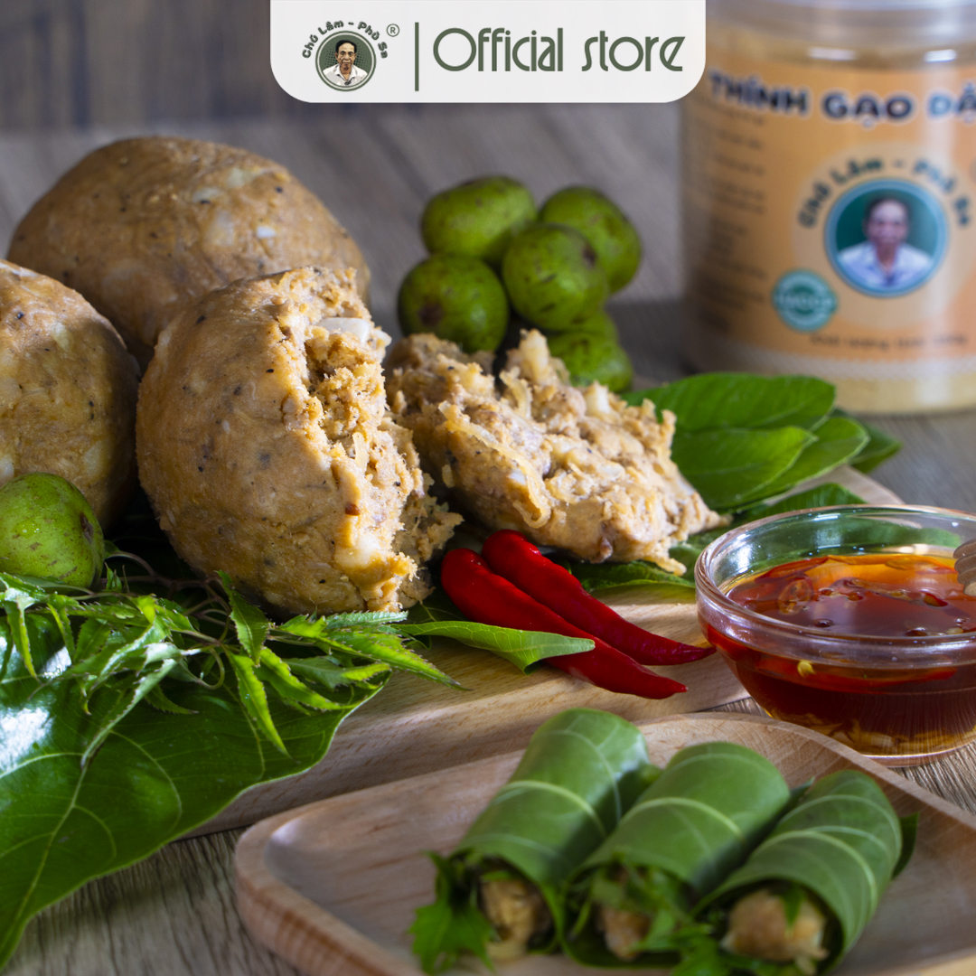 Thính gạo đặc biệt Chú Lâm Phù Sa làm nem nắm, nem bì, nem chua thương hiệu truyền thống