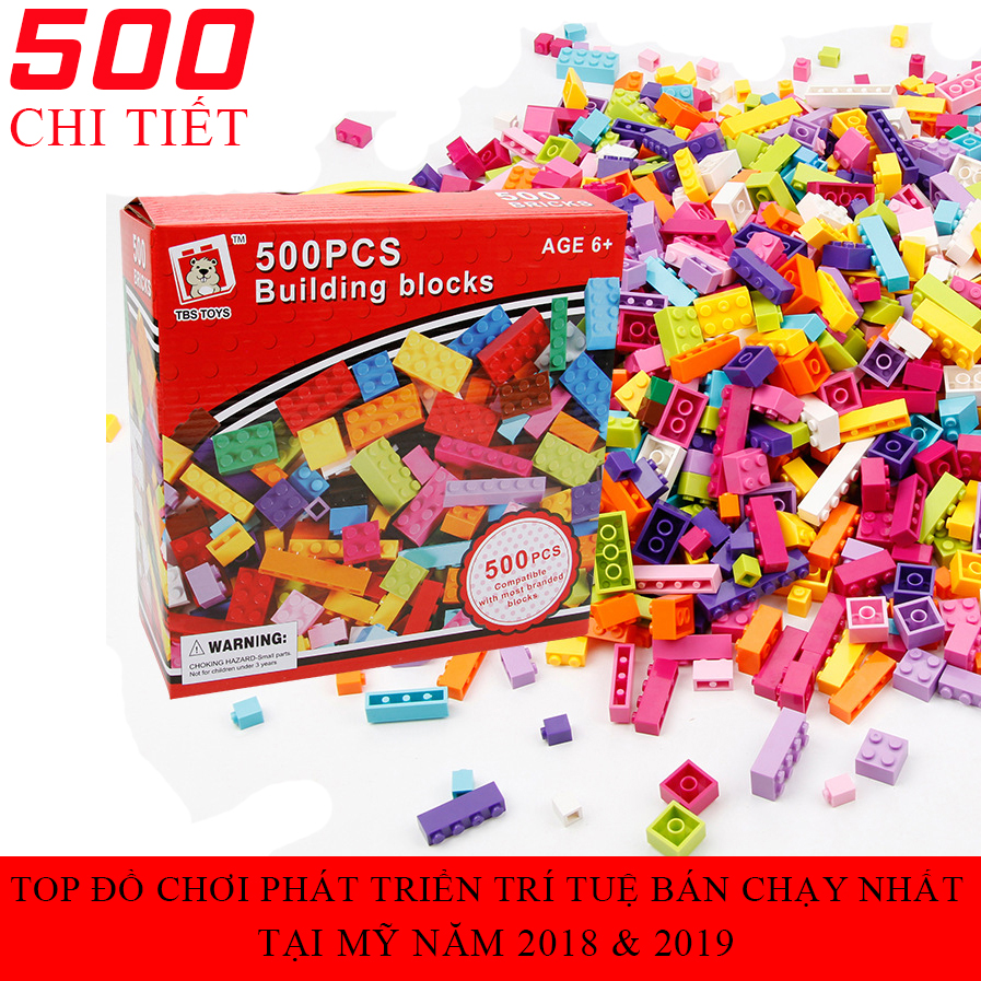 Bộ đồ chơi xếp hình lắp ghép phát triển trí tuệ loại 500 và 1000 chi tiết - Đồ chơi trí tuệ Cho Bé