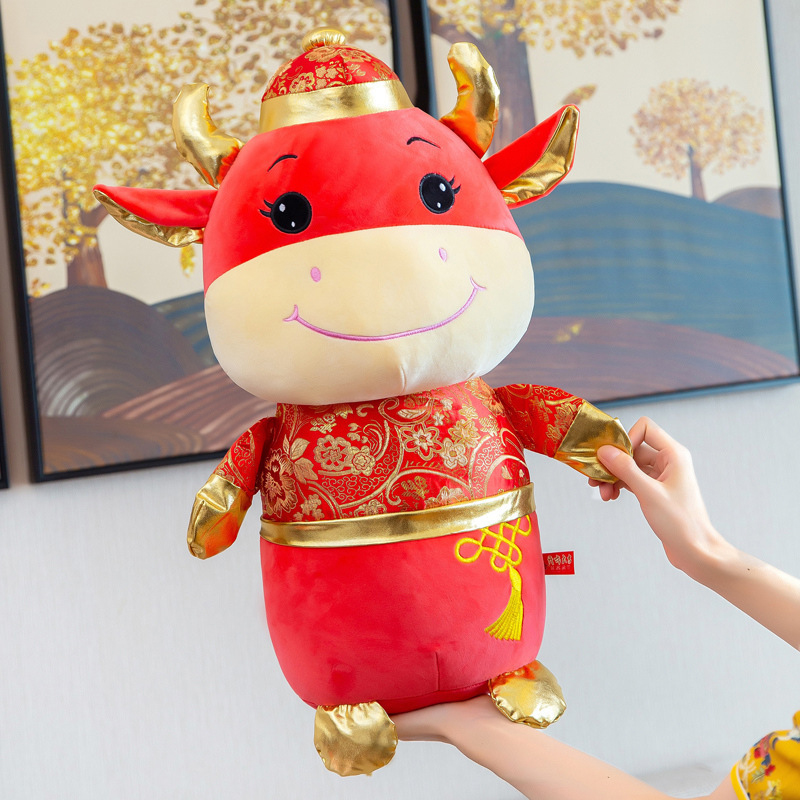 Gấu Bông Trâu Tài Lộc Tết Tân Sửu Siêu Đáng Yêu TNB242