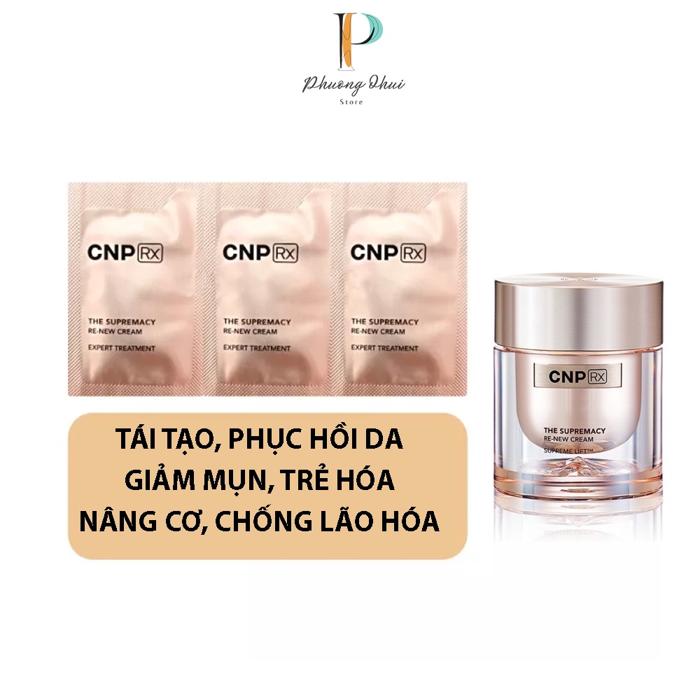 Gói Kem Dưỡng Trẻ Hóa Cnp Rx The Supremacy Re-new Cream Supreme Lift 1ml