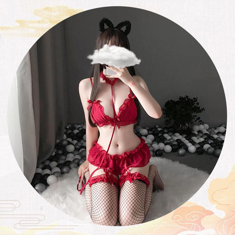 Đồ ngủ cosplay cô hầu gái kèm tât ren quyến rũ BT46B
