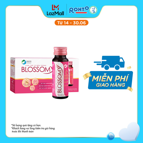 Thực phẩm bảo vệ sức khỏe giúp da sáng đẹp và dạ dày khỏe Blossomy hộp 10 chai x 50ml