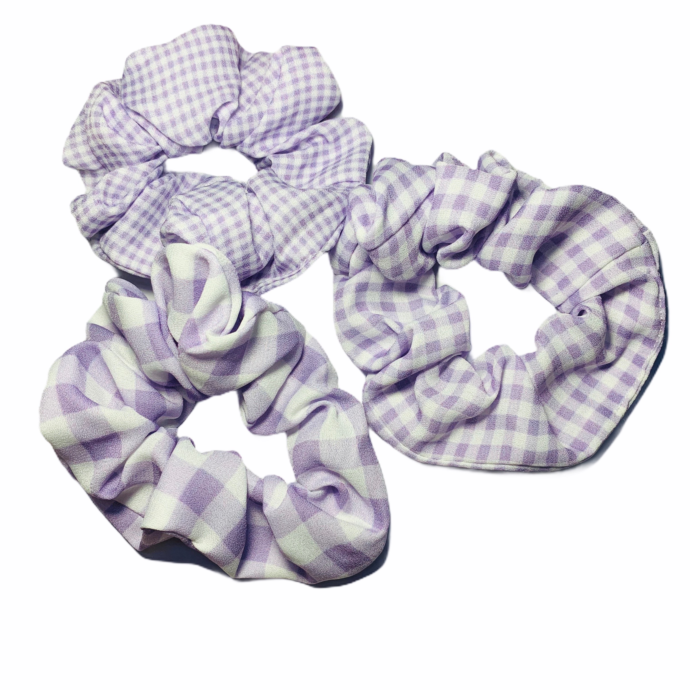 [HCM]Buộc Tóc SCRUNCHIES Màu Tím Hot Trend Dây Buộc Vải Voan Hàn Quốc Xinh Xắn