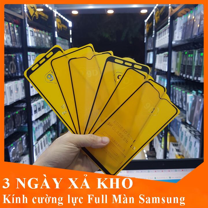 Kính cường lực Samsung Full Màn 9D cho ss A10, A10s, A20, A30, A50, A70, A80, A90, A9 2018, A7 2018, M20, J4 plus, J6 - miếng dán màn hình điện thoại samsung, Kính cường lực Samsung
