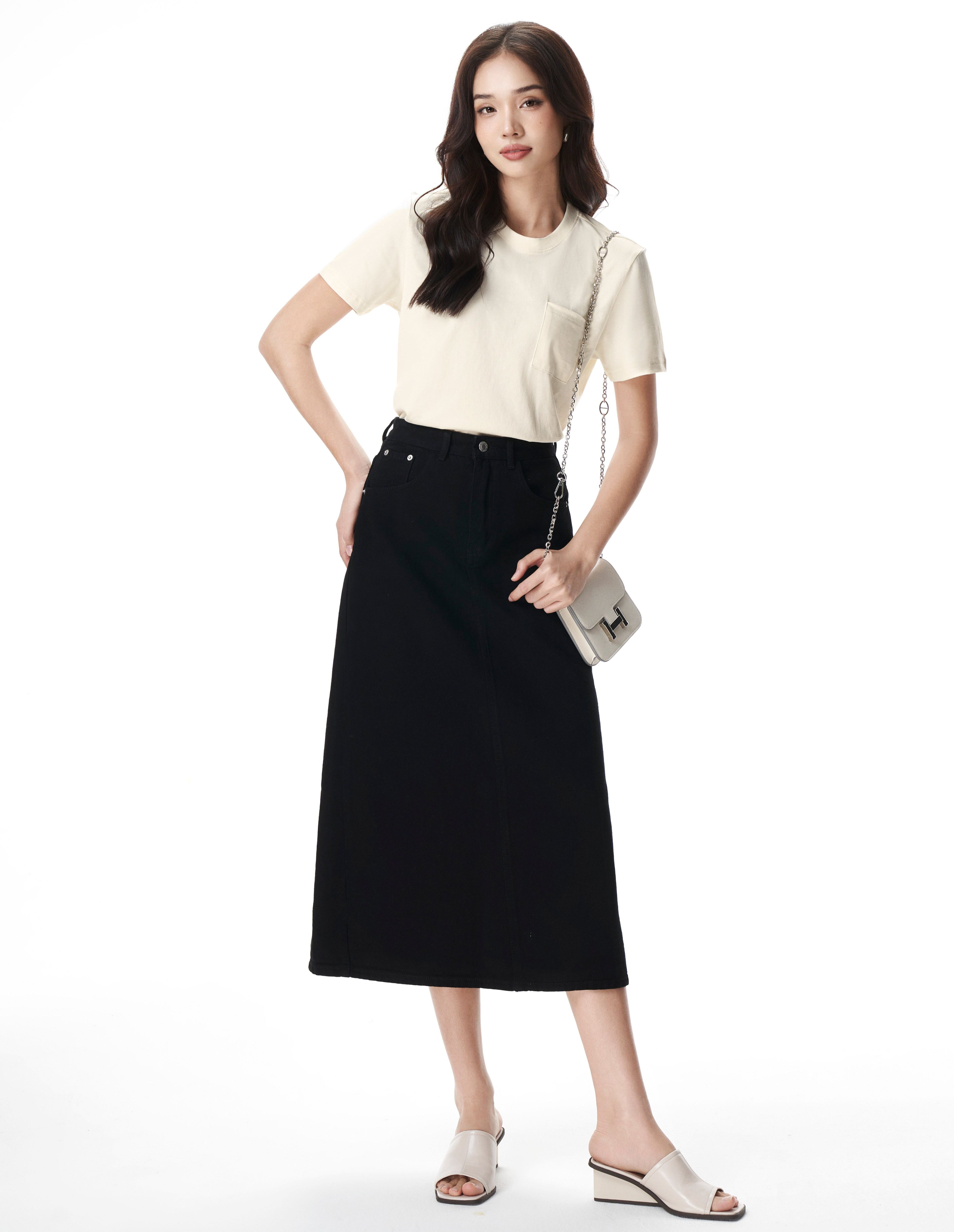 Olv - chân váy bridget denim skirt
