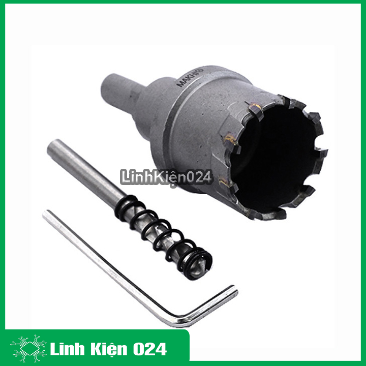 Bộ khoét lỗ cao cấp khoét sắt - inox makhi (không có via ) 21mm,22mm,23mm,24mm,25mm,26mm