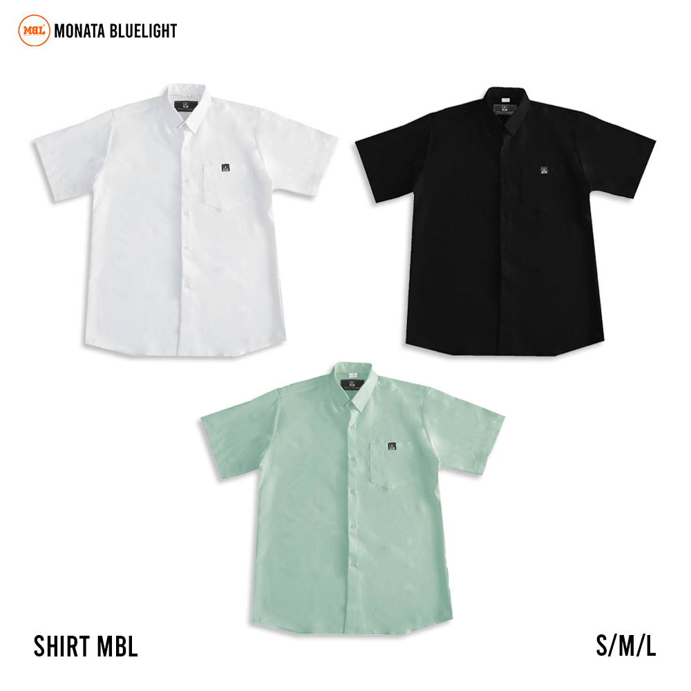 Monata bluelight basic - sơ mi form rộng unisex