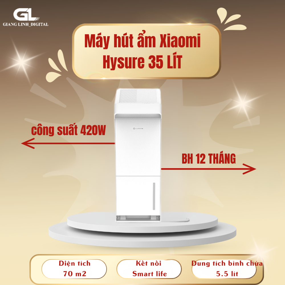 Máy hút ẩm thông minh Hysure 35L