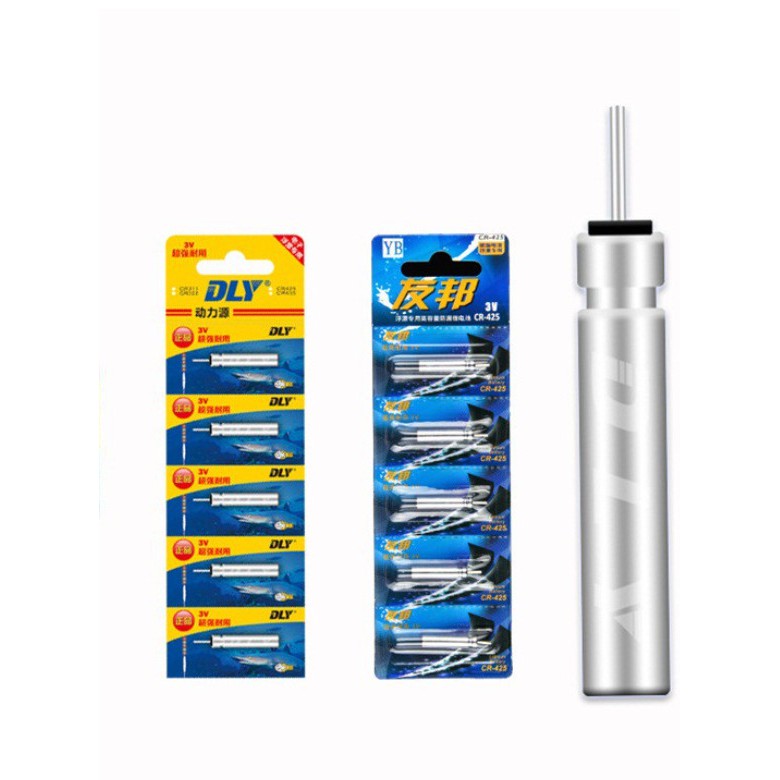 Pin phao câu đài điện tử cr-425 chuyên lắp phao câu đài câu đêm pin-cr-425