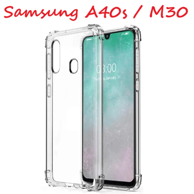 Ốp Samsung A40s / Samsung M30 - Dẻo Trong Chống Sốc Bảo Vệ Camera