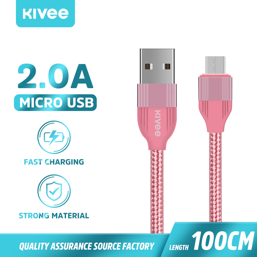 Cáp sạc 2a 1m iphone micro usb type-c cho điện thoại di động huawei xiaomi samsung kivee