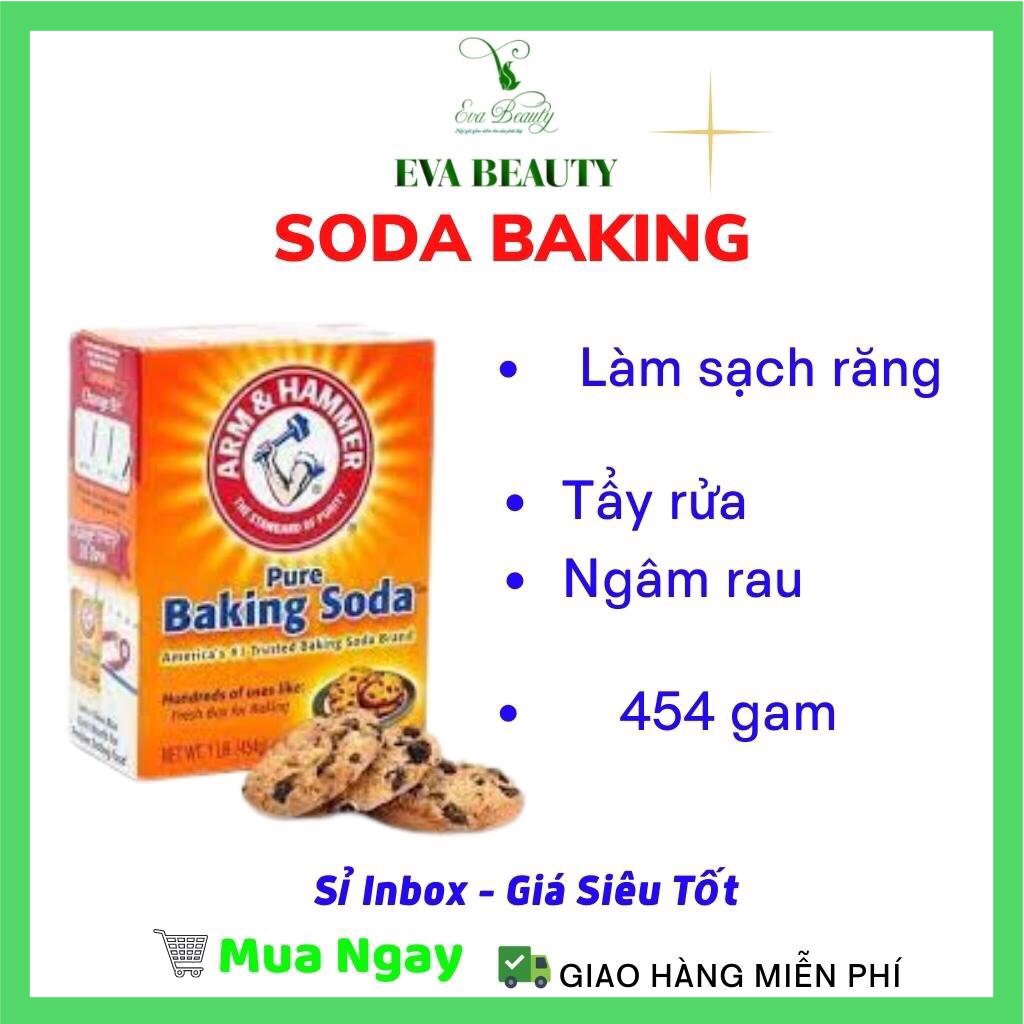 Baking Soda Làm sạch răng miệng, khử độc thực phẩm EVA