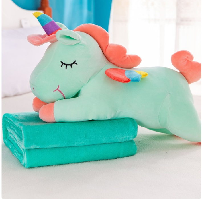 Bộ chăn gối ngủ văn phòng 3 trong 1 Gối mền hình thú dể thương 3 in 1, nỉ nhung siêu mịn, bộ chăn gối văn phòng tiện lợi Bộ chăn gối văn phòng 3 trong 1 chú mèo ngac nhiên cao cấp  Gối 40cm x 40cm Chăn lông 2 mặt có chỗ đút tay