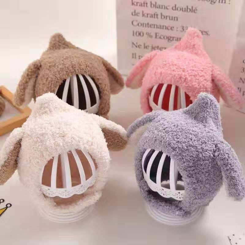 Mũ len lông cừu cài cúc cao cấp cho bé