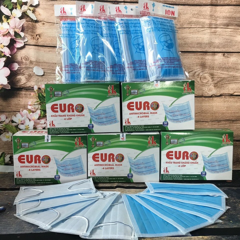 Khẩu trang 4 lớp cao cấp euro