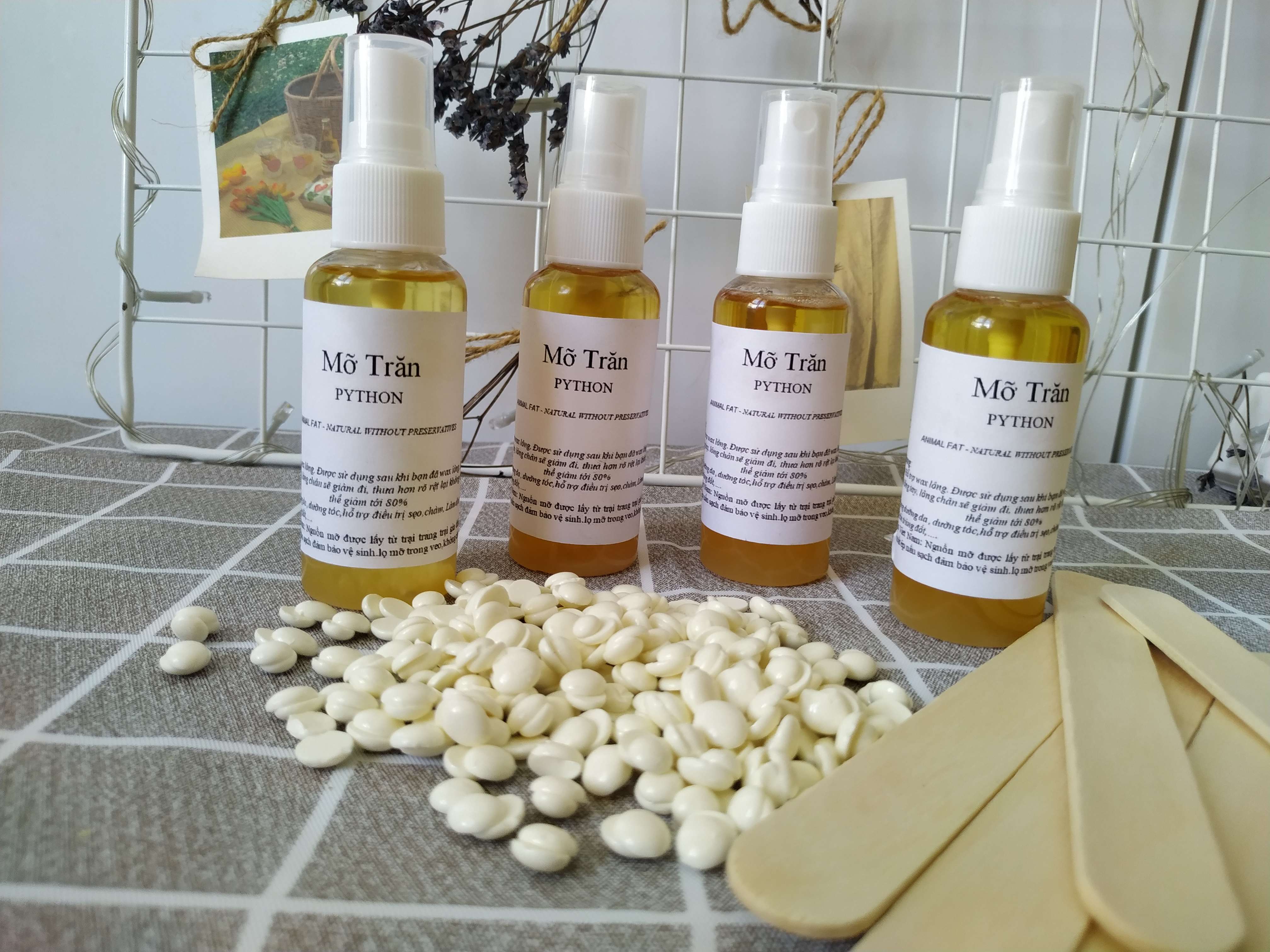 Tinh chất mỡ trăn python hỗ trợ triệt lông, dưỡng da sau wax 30ml