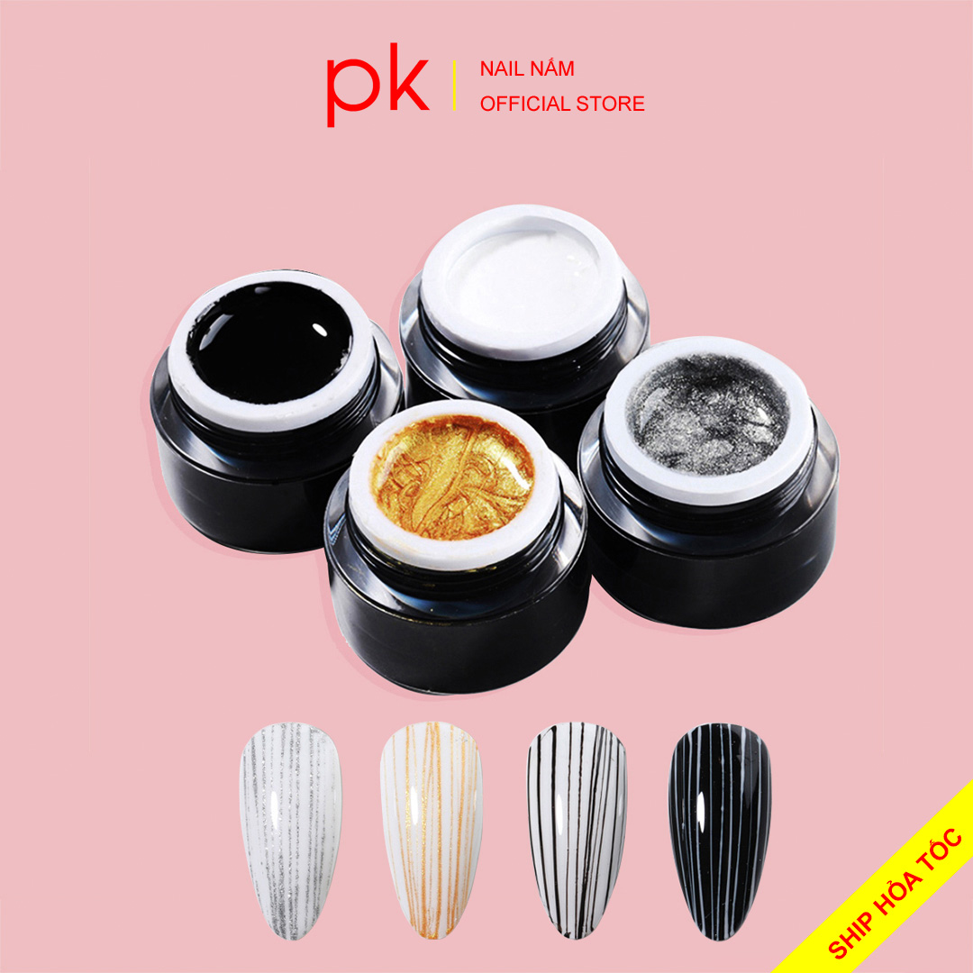 Gel nhện, gel mạng nhện Lotus vẽ nail trang trí móng hũ 10g