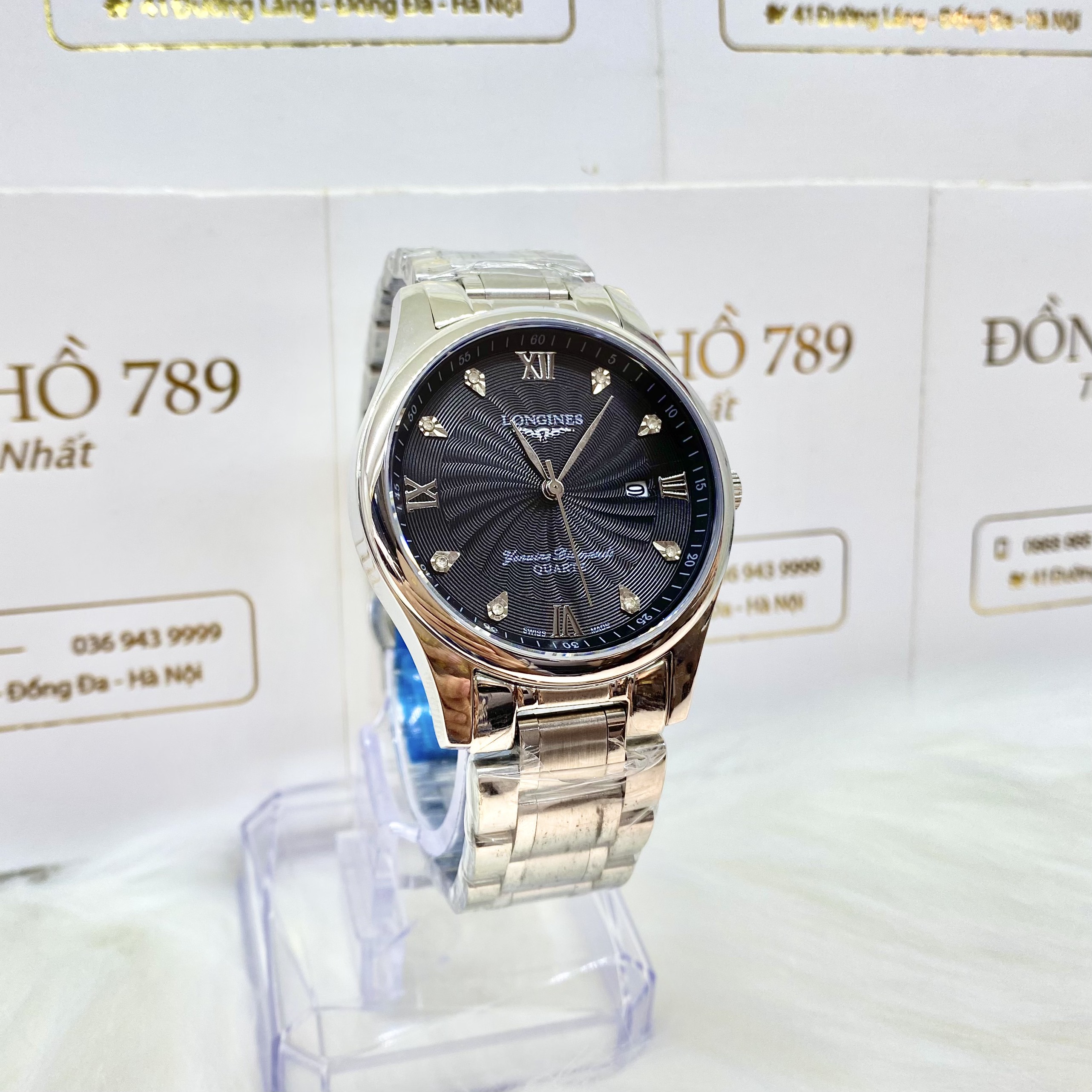 [KHUYẾN MẠI KHỦNG] TẶNG 1 Vòng Đá tỳ Hưu + 2 pin AG4 trị giá 100.000đ Khi Mua Đồng Hồ Nam L0NGINES LG032 Dây Kim Loại Chống Xước, Chống Nước