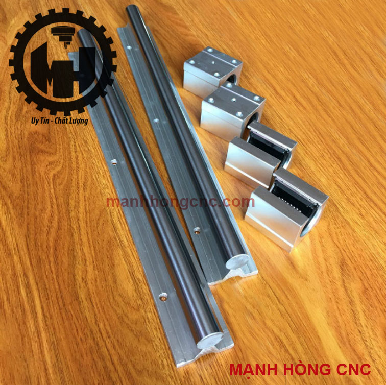 1 thanh ray trượt tròn có đế sbr 12 16 20 25 30 dài 1m