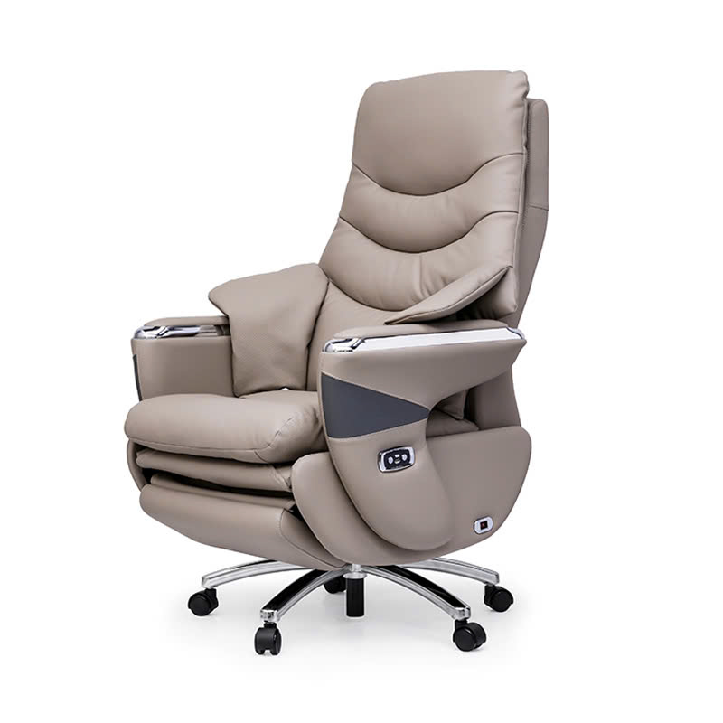 Ghế Văn Phòng Massage Chân Xoay Đa Năng Có Thể Điều Chỉnh Điều Hòa Nhiệt Độ - Vải Da Cao Cấp