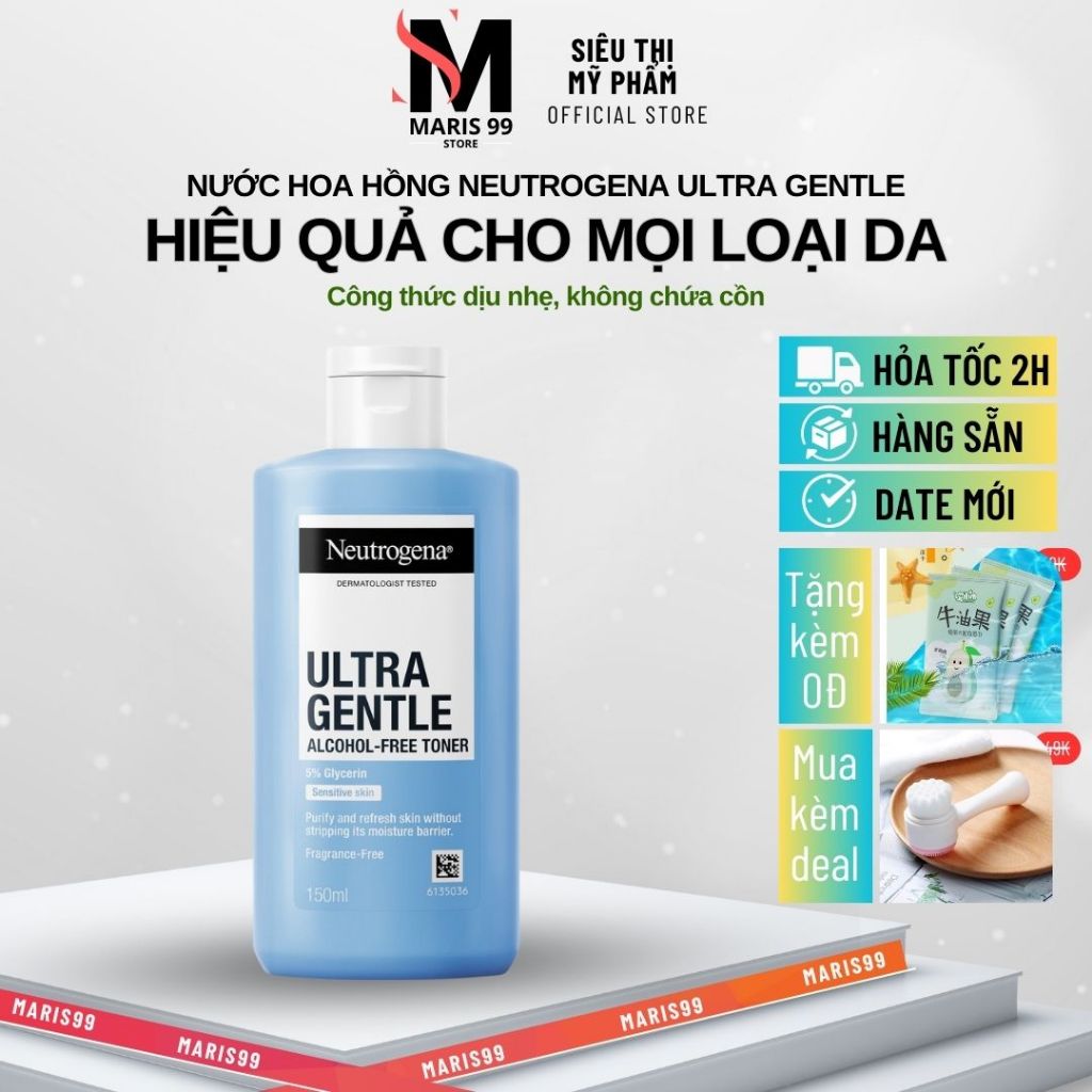 Nước Hoa Hồng Neutrogena Alcohol Free Toner 150ml _Bchoice
