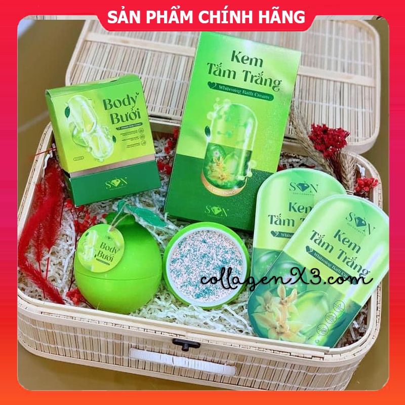 Kem body bưởi s.o.n group - mua 1 kem body ủ cốt bưởi tặng tắm trắng