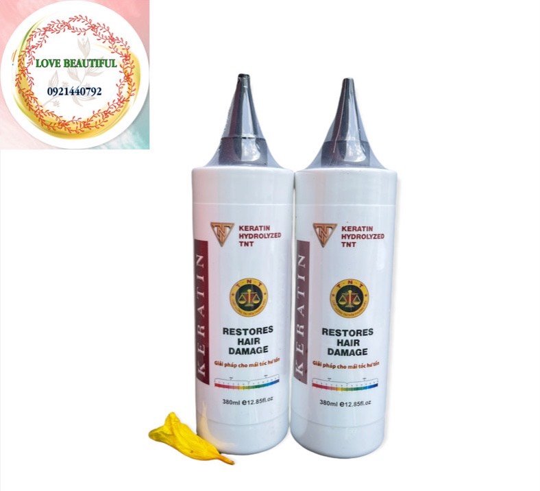 Hấp siêu phục hồi tóc nát Keratin TNT 380ml, phục hồi hư tổn_Love Beautiful