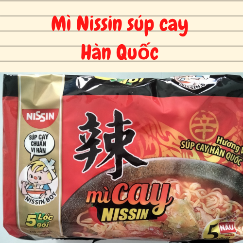 Combo 10 gói Mì Nissin Hương vị Súp cay Hàn Quốc