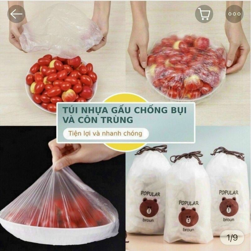 Màng bọc thực phẩm hình gấu