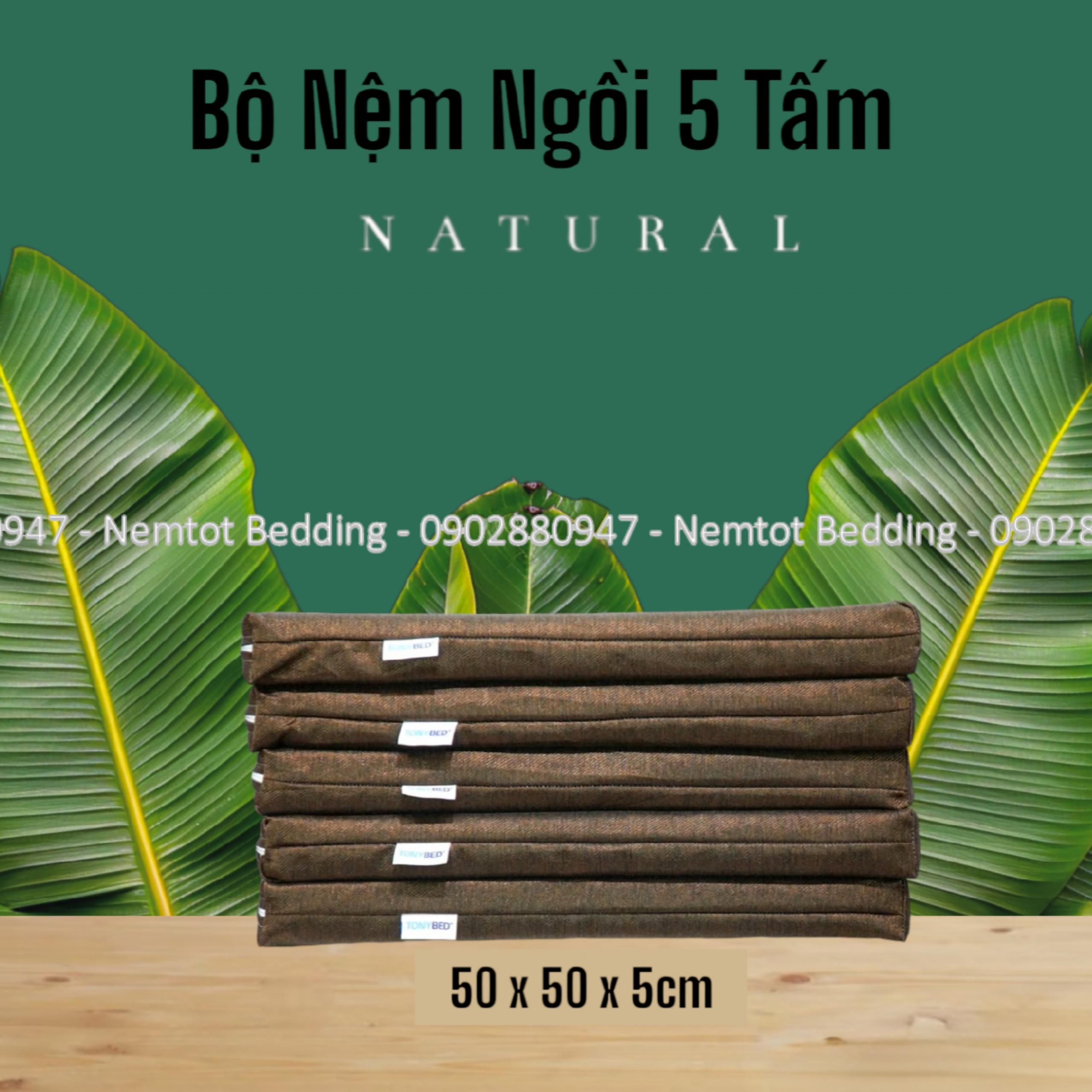 [Cao Cấp] Bộ Nệm Massage Ngồi Bệt Kiểu Nhật, Uống Trà, Ngồi Thiền, Nệm (Đệm) Lót Ghế Cao Cấp Vải Bố Nhập Khẩu Đức 50x50x5cm_Nemtot Bedding