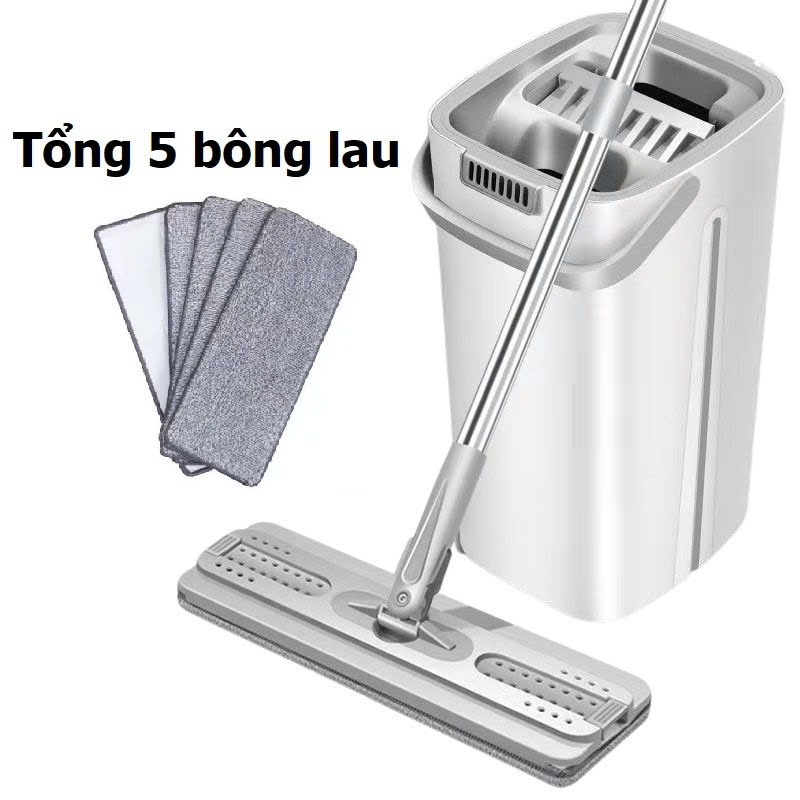 Cây Lau Nhà Tự Vắt Thông Minh GIORMANI Chổi Lau Nhà Tự Vắt Thông Minh Bộ Lau Nhà 360 Độ Cao Cấp Tặng Kèm Bông Lau - 2